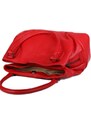Dámské červené kožené kabelky Ariana