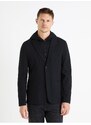 Černé pánské sako s kapucí Celio Fublaz