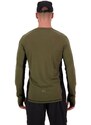 Pánské triko Mons Royale Temple Tech Merino dark olive / black