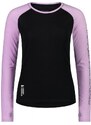 Dámské merino triko Mons Royale Bella Tech Ls orchid / black