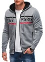 Inny Trendy šedá mikina s kapucí PARIS B1625