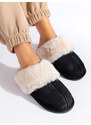 Women's slippers black Shelvt