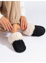 Women's slippers black Shelvt