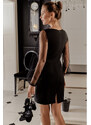 mini šaty s rukávy černé model 15103498 - Makover