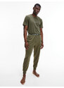 Pánské tepláky Jogger NM2175E - RBN - Khaki - Calvin Klein