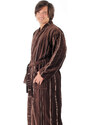 TERAMO 1223 pánské bavlněné kimono čokoládově hnědá - Vestis