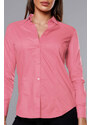 J.STYLE Světle růžová klasická dámská košile (HH039-25)