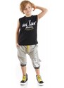 Denokids Shark Attack Boys T-shirt Capri Shorts Set