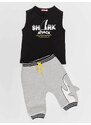 Denokids Shark Attack Boys T-shirt Capri Shorts Set