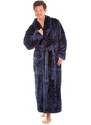 pánský hřejivý župan se šálovým límcem modrá model 18392416 - Vestis