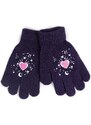 Yoclub Kids's Gloves RED-0012G-AA5A-029 Navy Blue