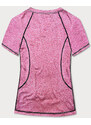 MADE IN ITALY Růžové dámské sportovní tričko T-shirt (A-2158)