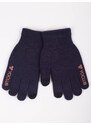 Yoclub Kids's Gloves RED-0245C-AA5E-006 Navy Blue