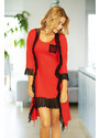 Kalimo Housecoat Chios Red