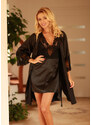 Kalimo Housecoat Marbella Black