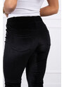 K-Fashion Velurové kalhoty černé
