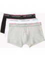 Pánské trenky 3-PACK STRETCH COTTON LOW RISE TRUNKS 1U87903841004 černá/šedá/bílá - Tommy Hilfiger