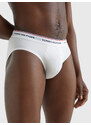 Pánské slipy 3-PACK COTTON BRIEFS 1U87903766004 černá/šedá/bílá - Tommy Hilfiger