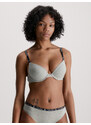 Dámská podprsenka Plunge Push-Up Bra CK96 000QF7220EP7A šedá - Calvin Klein