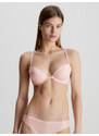 Dámská podprsenka Plunge Push-Up Bra Flirty 000QF5145E2NT světle růžová - Calvin Klein