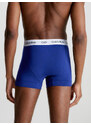 Pánské trenky 3 Pack Trunks Cotton Stretch 0000U2662GI03 bílá/červená/modrá - Calvin Klein