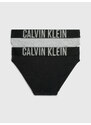 Dívčí kalhotky 2 Pack Girls Bikini Briefs Intense Power G80G800153029 šedá/černá- Calvin Klein