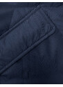 J.STYLE Tmavě modrá oboustranná dámská péřová vesta (5M3179-215)