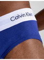 Pánské slipy 3 Pack Briefs Cotton Stretch 0000U2661GI03 bílá/červená/modrá - Calvin Klein