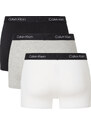 Pánské trenky 3 Pack Trunks CK96 000NB3528A6H3 černá/bílá/šedá - Calvin Klein