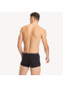 Pánské trenky 3-PACK PLUS CONTRAST LOGO WAISTBAND TRUNKS 1U87905252004 černá/šedá/bílá - Tommy Hilfiger