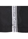 Pánské plavky Medium Drawstring Swim Shorts Logo Tape KM0KM00741BEH černá - Calvin Klein