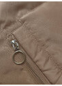 S'WEST Béžovo-khaki oboustranná krátká bunda s kapucí (B8181-101011)