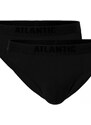 Pánské slipy 016 black 2 pack - Atlantic