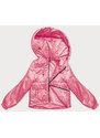 S'WEST Krátká růžová dámská bunda s kapucí (B8216-51)