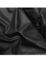 S'WEST Černá dámská zimní bunda s látkovou kapucí (B8213-1)