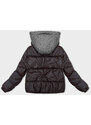 S'WEST Hnědá dámská zimní bunda s látkovou kapucí (B8213-14)
