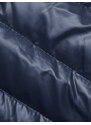 J.STYLE Tmavě modrá dámská prošívaná bunda s kapucí (16M9105-215)