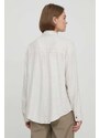 Košile Hollister Co. dámská, béžová barva, relaxed, s klasickým límcem