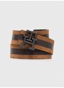 Oboustranný kožený pásek Tommy Hilfiger pánský, hnědá barva