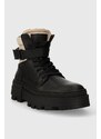 Boty Tommy Hilfiger TH ELEVATED CHUNKY LTH BKLE BOOT pánské, černá barva, FM0FM04909