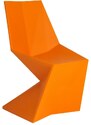 VONDOM Oranžová plastová jídelní židle VERTEX