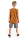 mshb&g Comics Boy Mustard T-shirt Shorts Set