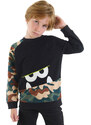 mshb&g Boys Camouflage Monster Sweatshirt