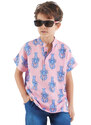 mshb&g Lobster Boy Pink Short Sleeve Summer Shirt