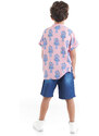 mshb&g Lobster Boy Pink Short Sleeve Summer Shirt