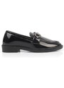 Capone Outfitters Women's Loafers with Metal Buckles