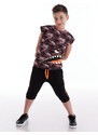 mshb&g Monster Shark Boys T-shirt Capri Shorts Set