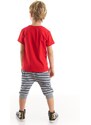 Denokids Hi Skateboard Boys T-shirt Capri Shorts Set