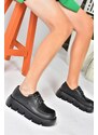 Fox Shoes Black Thick Soled Women's Casual Shoes