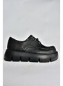 Fox Shoes Black Thick Soled Women's Casual Shoes